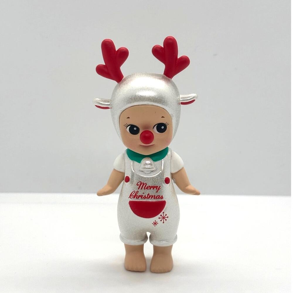 Authentic Sonny Angel White/Silver Reindeer, Christmas Series Mini Figure - NEW